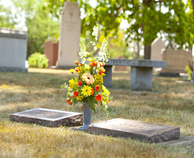 Cemetery Flower Vases, Cemetery Vases, Memorial Vase, Marker Vases, ForeverSafe Vases, Theft Deterrent Cemetery Vase