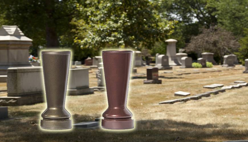 Cemetery Flower Vases, Cemetery Vases, Rotomolded Cemetery Vase