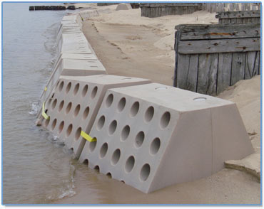 Sandsaver, Beach Erosion Barrier, Rotomolded Beach Erosion Barrier, Natural Beach Renourishment product