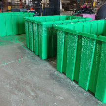 Rotomolded Dumpsters in Production
