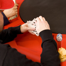 Poker Game at Rotomolded Poker Table