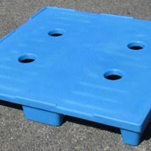 PlasticPalletParkingLot Custom Rotomolded Plastic Pallet