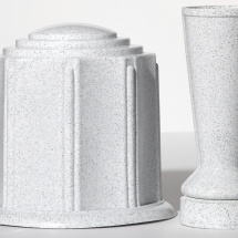 White Granite Urn &amp; Vase
