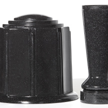 Black Granite Urn &amp; Vase