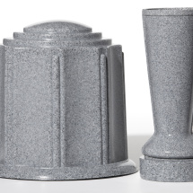Grey Granite Urn &amp; Vase 1