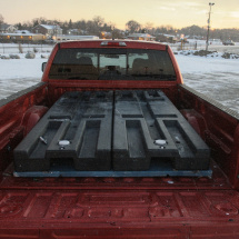 WeightMateRedTrucks Weight-Mates in the back of Truck