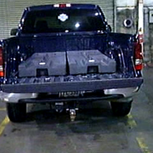 WeightMatesBlueTruck Weight-Mate in the Back of The Truck