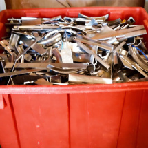 Bulk Storage Container loaded with Scrap metal