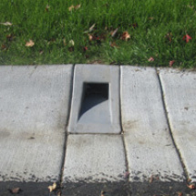 Through The Curb Drain