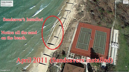 Sandsaver modules installed in Lake Michigan