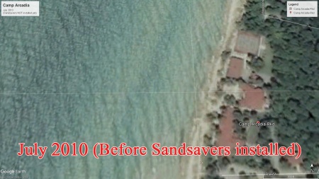 Before Sandsaver installed in Lake Michigan