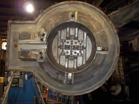 Tornado Shelter Mold on Rotational Molding Machine
