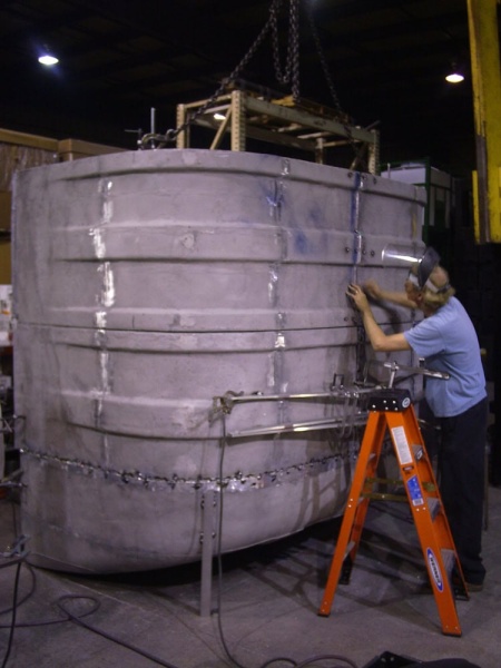 Mold for Rotational Molding being built