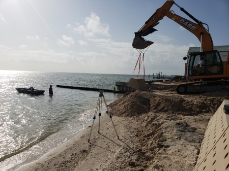 Sandsaver being installed Gulf of Mexico