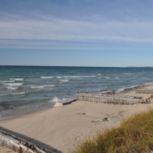 Sandsaver breaking down wave energy Lake Michigan