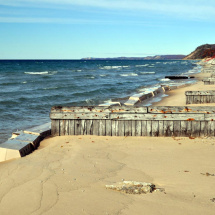 Sandsaver installed Lake Michigan