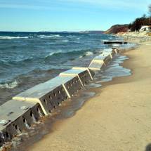 Sandsaver modules Lake Michigan