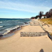 Sandsaver modules installed on Lake Michigan