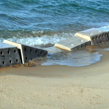 Sandsaver modules installed in Lake Michigan