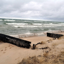 Sandsaver modules Lake Michigan