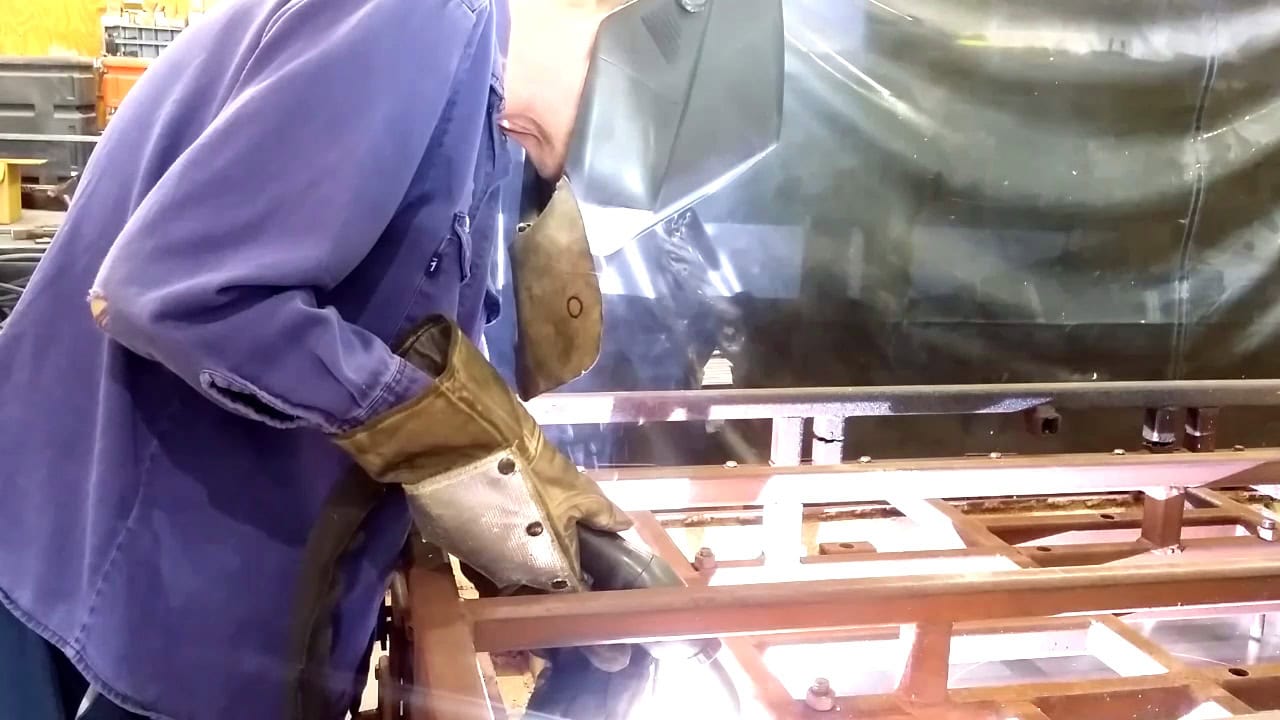 Mold for Rotomolding being worked on